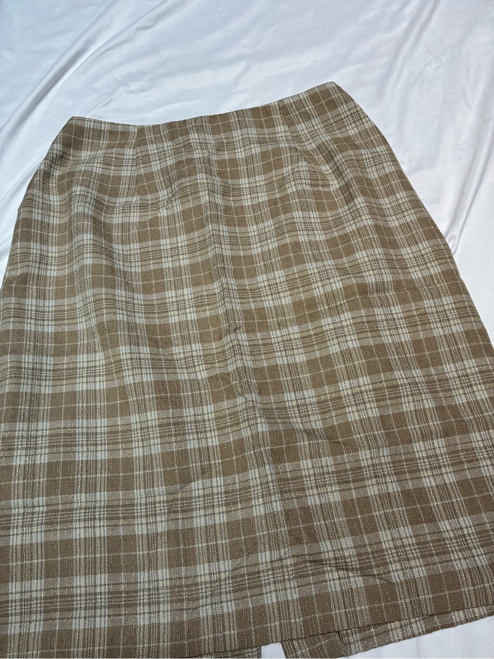 Carol Wren Vintage Plaid Pencil Skirt Size 8 - Picture 6 of 11